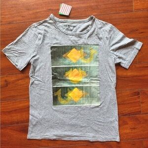 True Religion Graphic Tee Grey Logo Shirt Youth Large